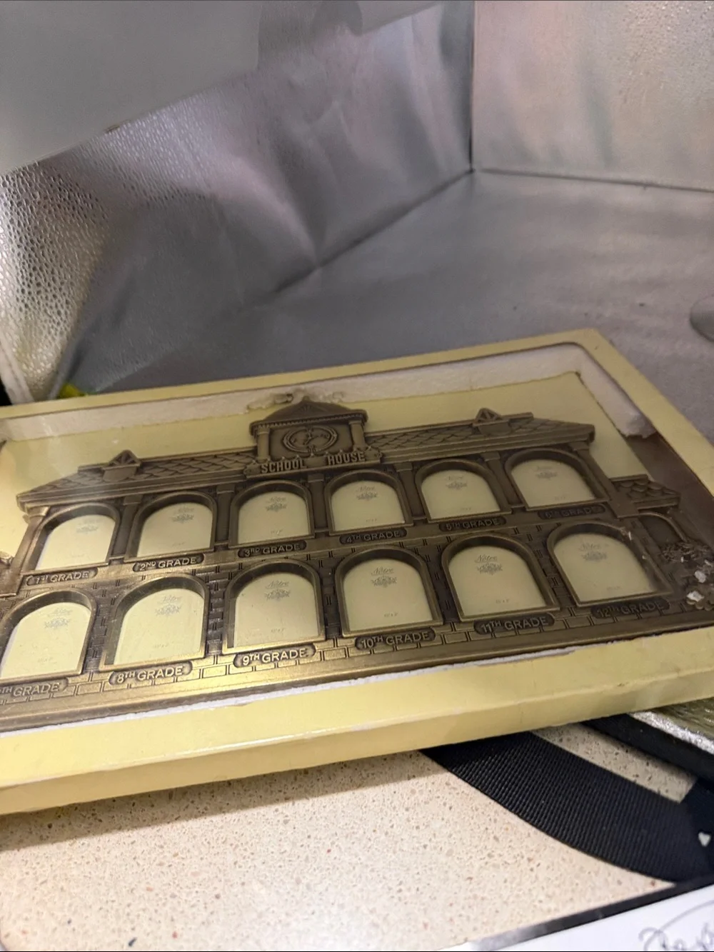 Vintage School House Picture Frame from 1st to 12th Grade